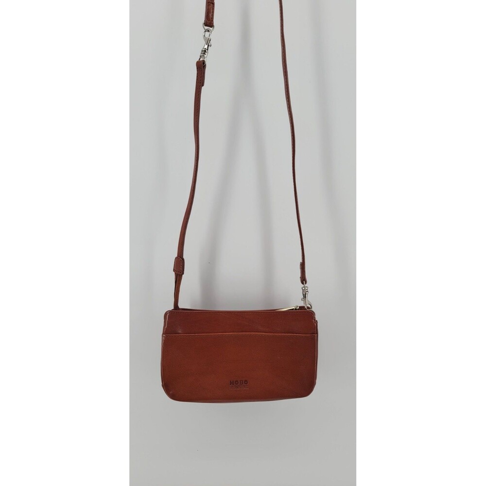 HOBO International Crossbody In Polished Leather Convertible to a Wristlet - Picture 2 of 8